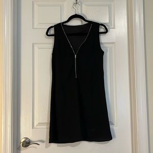 Zip front mini dress